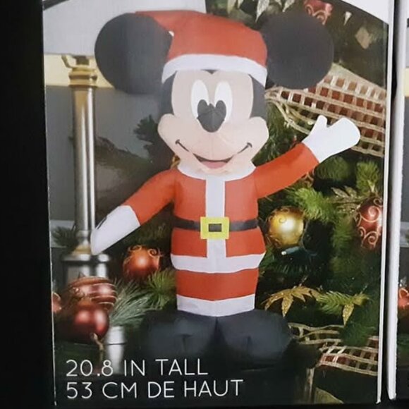 Disney MICKEY & MINNIE Christmas Airblown Inflatable Airdorable. New in Box - Picture 2 of 4